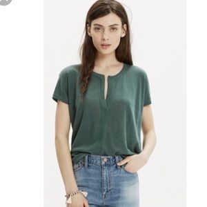 Madewell V-neck Linen Top